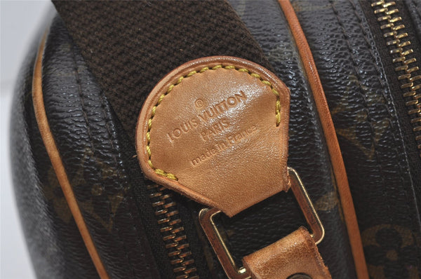 Authentic Louis Vuitton Monogram Reporter PM Shoulder Cross Bag M45254 LV 4459I