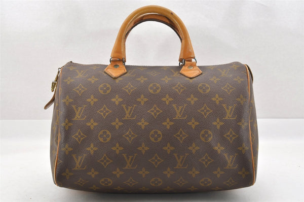 Authentic Louis Vuitton Monogram Speedy 30 USA Model Hand Boston Bag LV 4460I