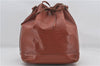 Authentic Louis Vuitton Epi Noe Shoulder Bag Brown M44028 LV 4461E
