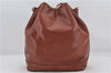 Authentic Louis Vuitton Epi Noe Shoulder Bag Brown M44028 LV 4461E