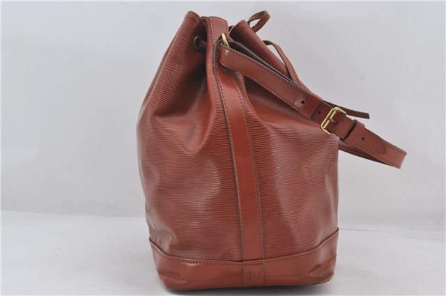 Authentic Louis Vuitton Epi Noe Shoulder Bag Brown M44028 LV 4461E