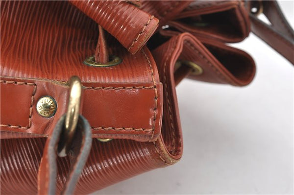 Authentic Louis Vuitton Epi Noe Shoulder Bag Brown M44028 LV 4461E