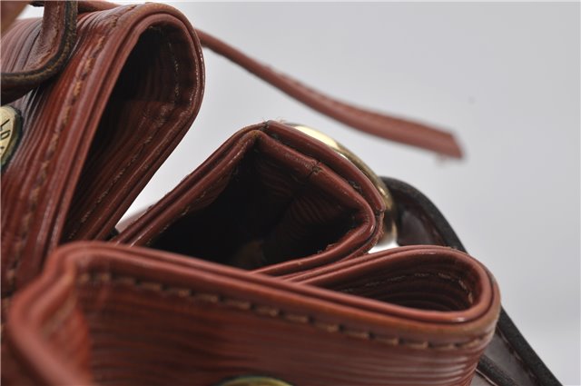 Authentic Louis Vuitton Epi Noe Shoulder Bag Brown M44028 LV 4461E
