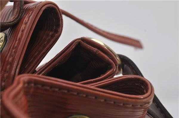 Authentic Louis Vuitton Epi Noe Shoulder Bag Brown M44028 LV 4461E