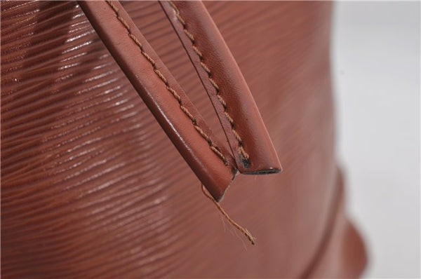 Authentic Louis Vuitton Epi Noe Shoulder Bag Brown M44028 LV 4461E
