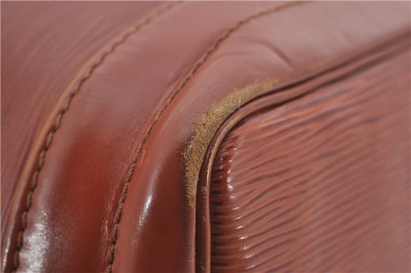 Authentic Louis Vuitton Epi Noe Shoulder Bag Brown M44028 LV 4461E