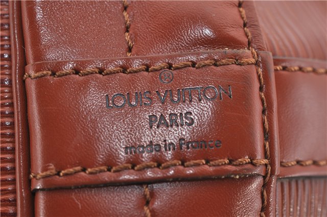 Authentic Louis Vuitton Epi Noe Shoulder Bag Brown M44028 LV 4461E