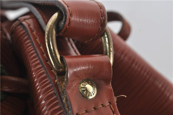 Authentic Louis Vuitton Epi Noe Shoulder Bag Brown M44028 LV 4461E