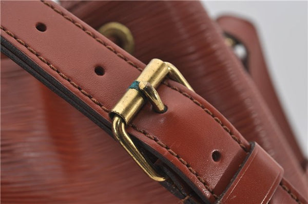 Authentic Louis Vuitton Epi Noe Shoulder Bag Brown M44028 LV 4461E