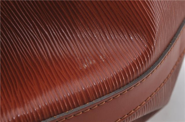 Authentic Louis Vuitton Epi Noe Shoulder Bag Brown M44028 LV 4461E