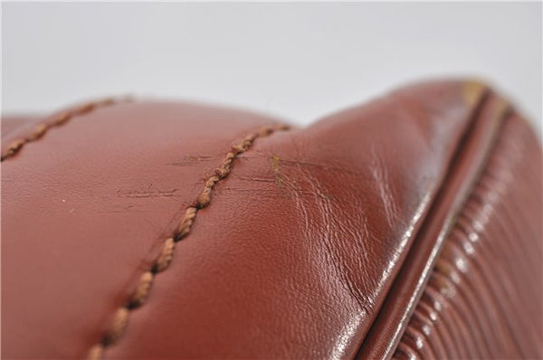 Authentic Louis Vuitton Epi Noe Shoulder Bag Brown M44028 LV 4461E