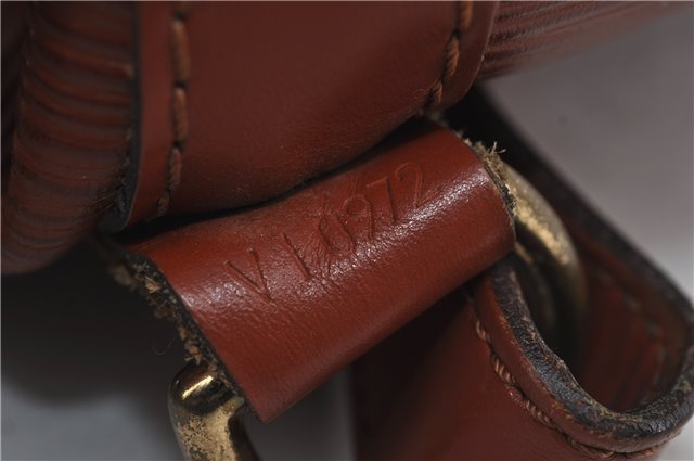 Authentic Louis Vuitton Epi Noe Shoulder Bag Brown M44028 LV 4461E