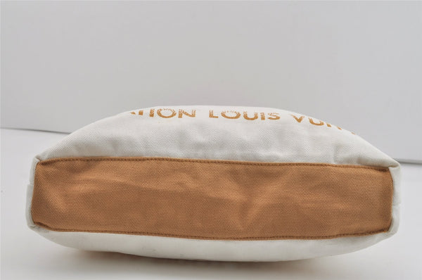 Authentic Louis Vuitton Fondation Exclusive Shoulder Tote Bag Canvas White 4461I