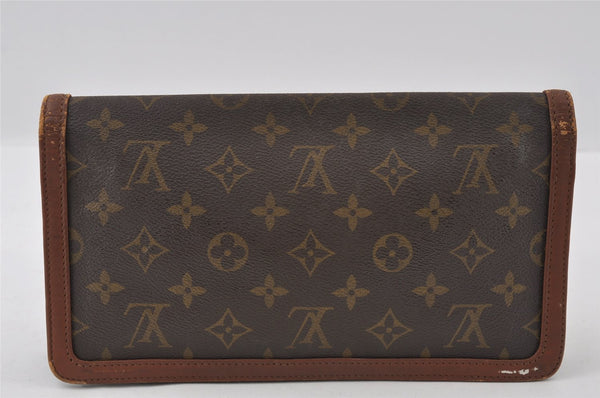 Authentic Louis Vuitton Monogram Pochette Dame PM Clutch Bag Old Model LV 4462I