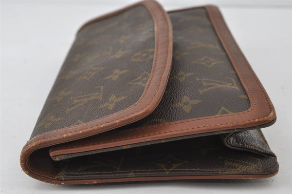 Authentic Louis Vuitton Monogram Pochette Dame PM Clutch Bag Old Model LV 4462I