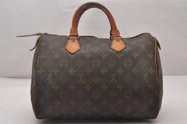 Authentic Louis Vuitton Monogram Speedy 30 Hand Boston Bag Old Model LV 4463I