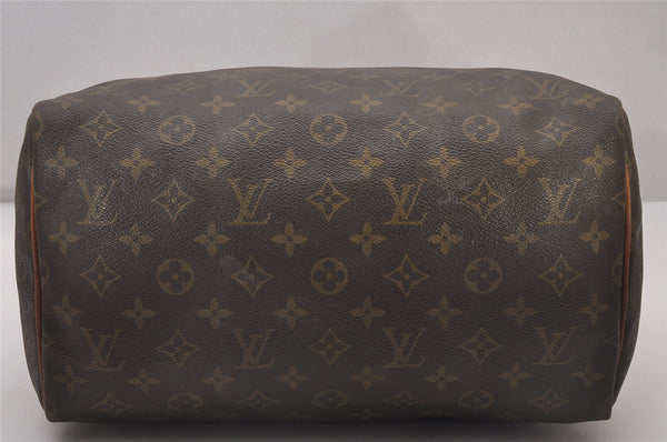 Authentic Louis Vuitton Monogram Speedy 30 Hand Boston Bag Old Model LV 4463I