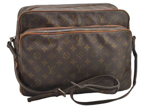 Authentic Louis Vuitton Monogram Nile 34 Shoulder Cross Body Bag Old Model 4464I
