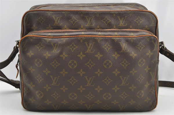 Authentic Louis Vuitton Monogram Nile 34 Shoulder Cross Body Bag Old Model 4464I