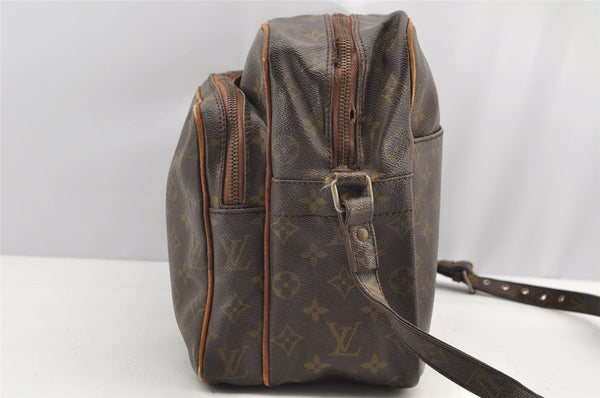 Authentic Louis Vuitton Monogram Nile 34 Shoulder Cross Body Bag Old Model 4464I