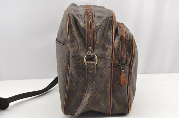 Authentic Louis Vuitton Monogram Nile 34 Shoulder Cross Body Bag Old Model 4464I