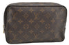 Auth Louis Vuitton Monogram Trousse Toilette 23 Clutch Hand Bag M47524 LV 4465I
