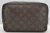 Auth Louis Vuitton Monogram Trousse Toilette 23 Clutch Hand Bag M47524 LV 4465I