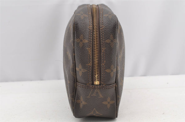 Auth Louis Vuitton Monogram Trousse Toilette 23 Clutch Hand Bag M47524 LV 4465I