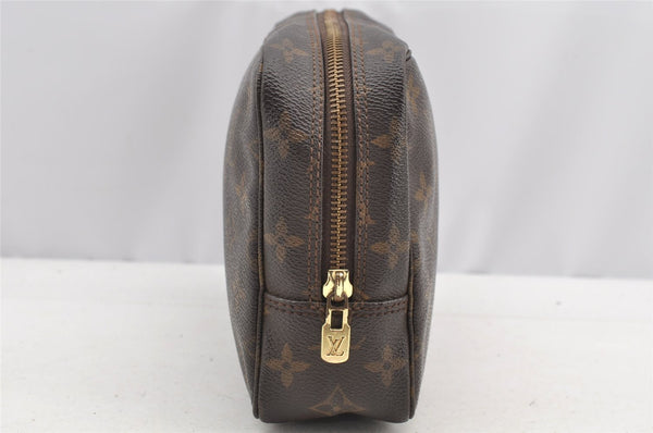 Auth Louis Vuitton Monogram Trousse Toilette 23 Clutch Hand Bag M47524 LV 4465I