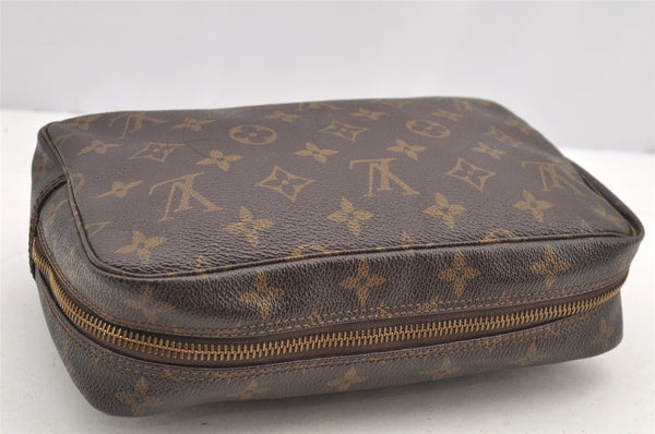 Auth Louis Vuitton Monogram Trousse Toilette 23 Clutch Hand Bag M47524 LV 4465I