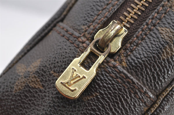 Auth Louis Vuitton Monogram Trousse Toilette 23 Clutch Hand Bag M47524 LV 4465I