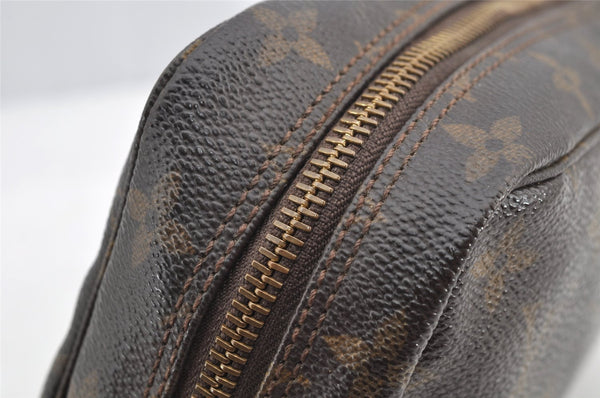 Auth Louis Vuitton Monogram Trousse Toilette 23 Clutch Hand Bag M47524 LV 4465I