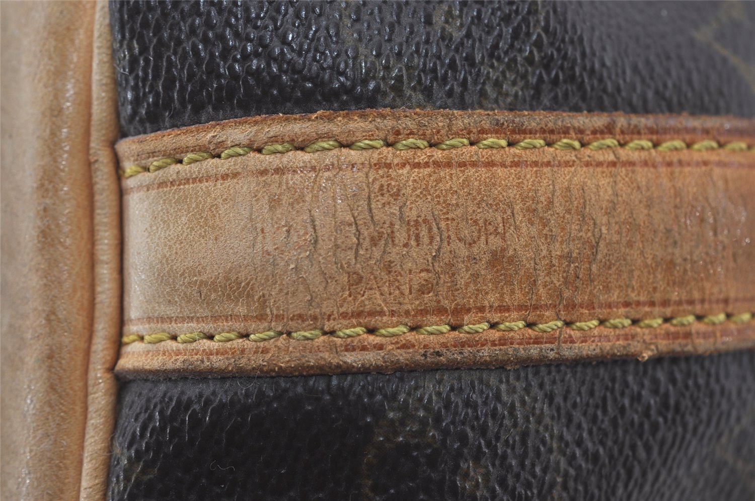 Authentic Louis Vuitton Monogram Petit Noe M42226 Shoulder Drawstring Bag 4468I