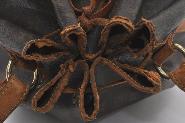 Authentic Louis Vuitton Monogram Petit Noe M42226 Shoulder Drawstring Bag 4468I