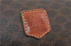 Authentic CELINE Macadam Blason Pattern Pouch PVC Leather Brown 4469D