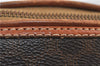 Authentic CELINE Macadam Blason Pattern Pouch PVC Leather Brown 4469D