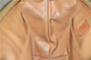 Authentic CELINE Macadam Blason Pattern Pouch PVC Leather Brown 4469D
