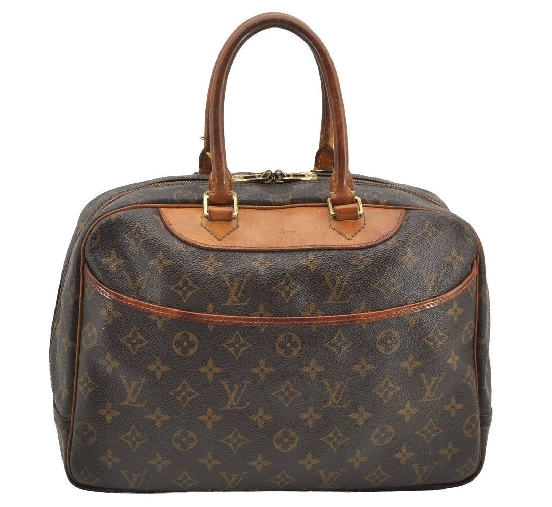 Authentic Louis Vuitton Monogram Deauville Hand Bag M47270 LV 4469I