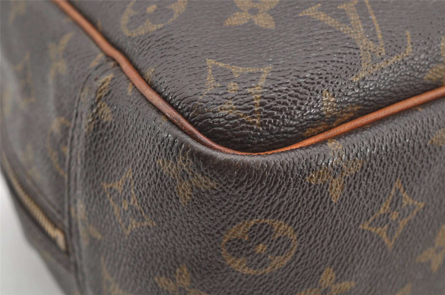 Authentic Louis Vuitton Monogram Deauville Hand Bag M47270 LV 4469I
