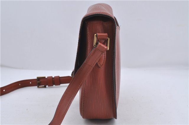 Authentic Louis Vuitton Epi Saint Cloud GM Shoulder Bag Brown LV 4471D