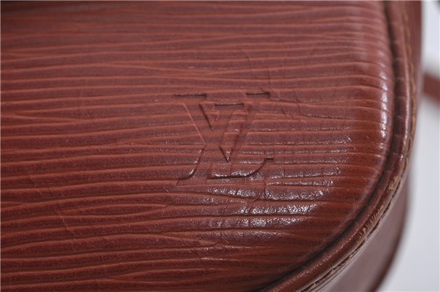 Authentic Louis Vuitton Epi Saint Cloud GM Shoulder Bag Brown LV 4471D