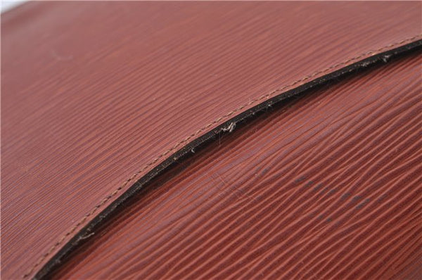 Authentic Louis Vuitton Epi Saint Cloud GM Shoulder Bag Brown LV 4471D