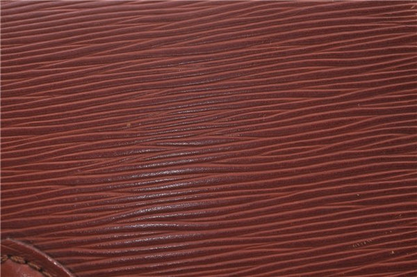 Authentic Louis Vuitton Epi Saint Cloud GM Shoulder Bag Brown LV 4471D