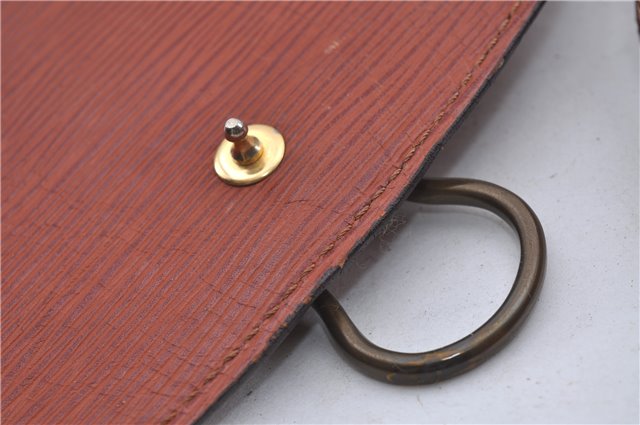 Authentic Louis Vuitton Epi Saint Cloud GM Shoulder Bag Brown LV 4471D