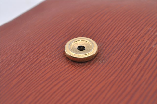 Authentic Louis Vuitton Epi Saint Cloud GM Shoulder Bag Brown LV 4471D