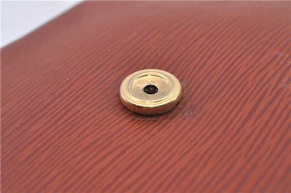 Authentic Louis Vuitton Epi Saint Cloud GM Shoulder Bag Brown LV 4471D