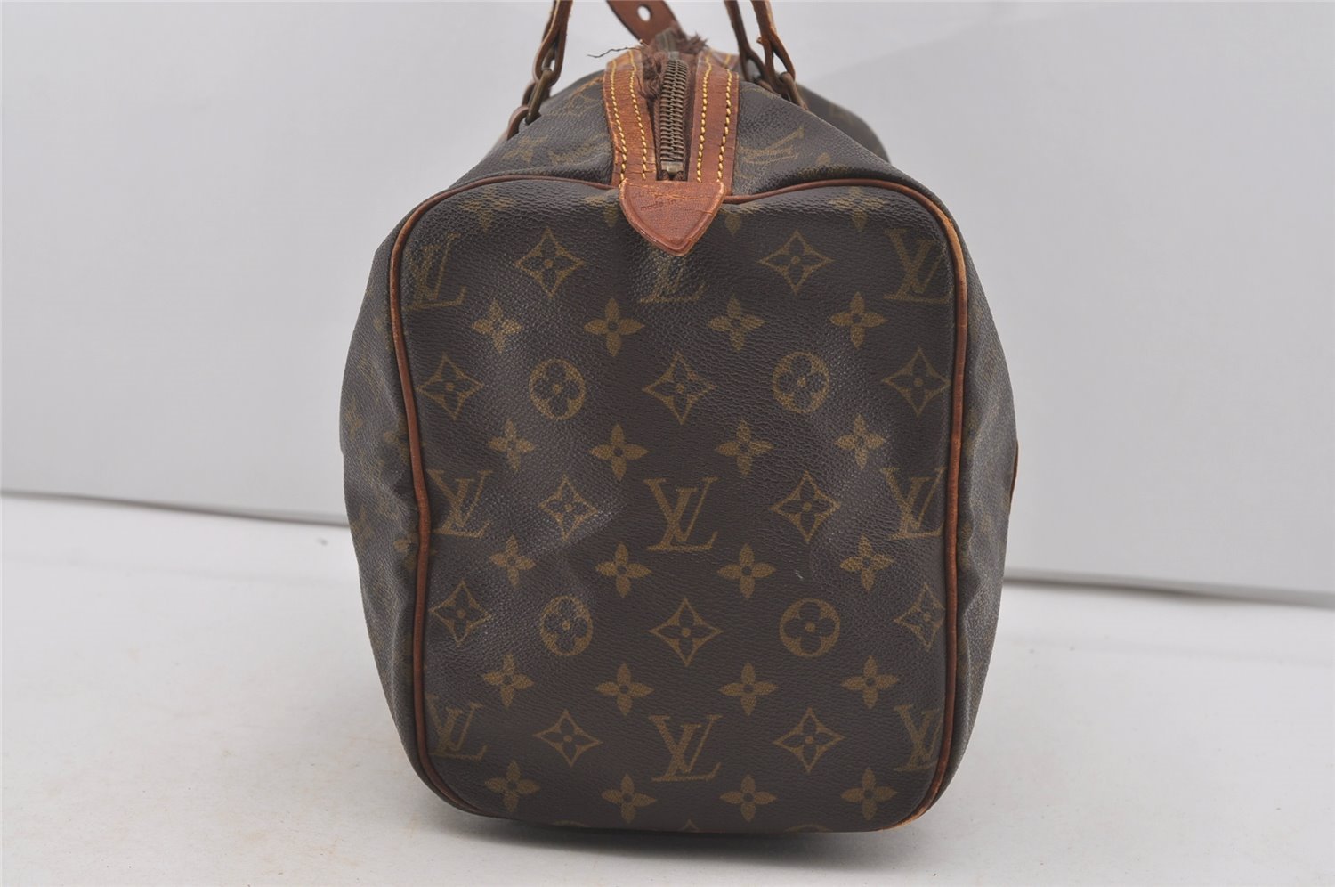 Authentic Louis Vuitton Monogram Sac Souple 35 Boston Bag Old Model Junk 4471I