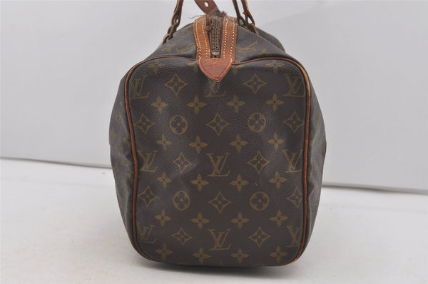 Authentic Louis Vuitton Monogram Sac Souple 35 Boston Bag Old Model Junk 4471I