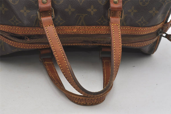 Authentic Louis Vuitton Monogram Sac Souple 35 Boston Bag Old Model Junk 4471I