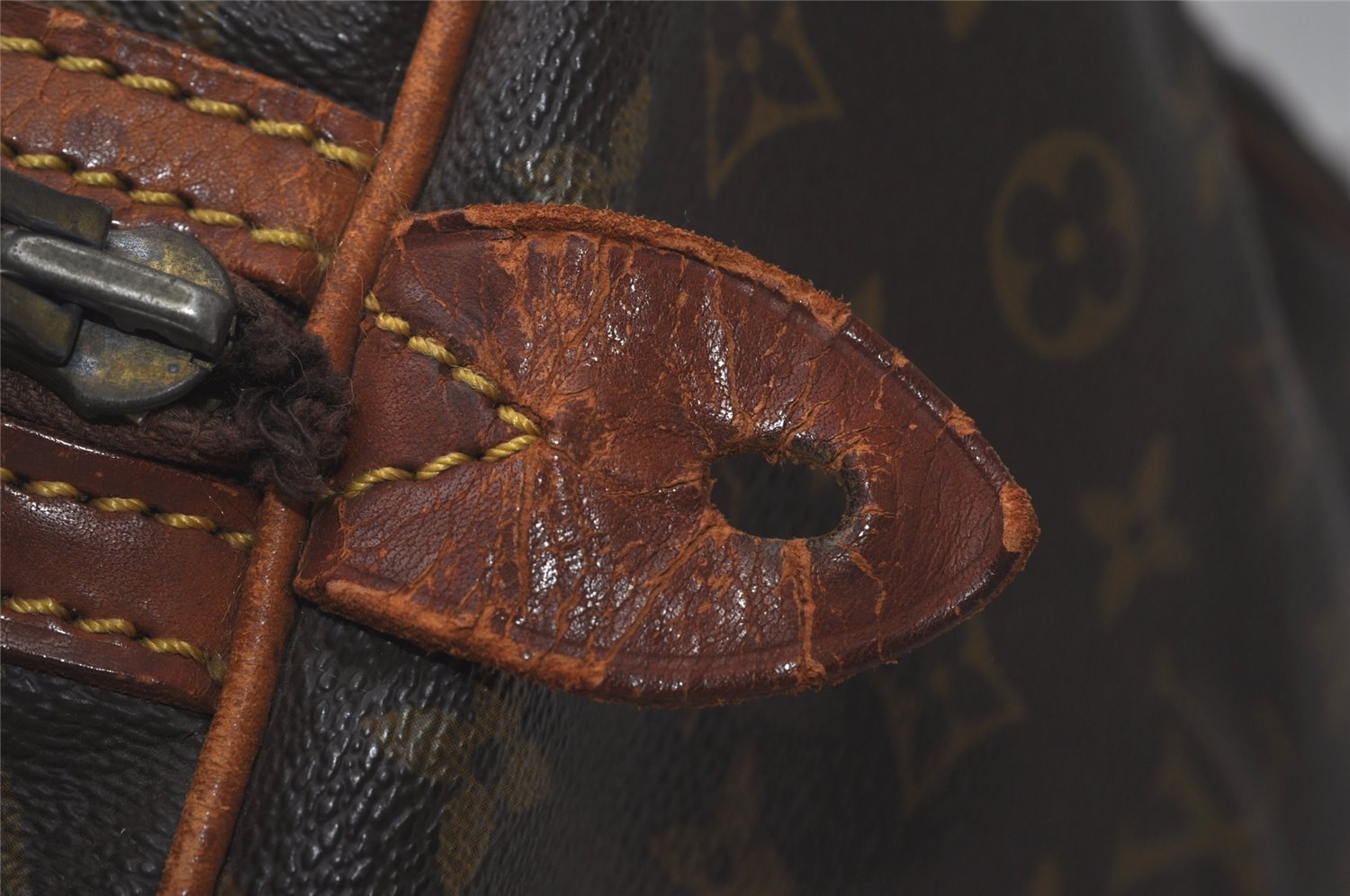 Authentic Louis Vuitton Monogram Sac Souple 35 Boston Bag Old Model Junk 4471I